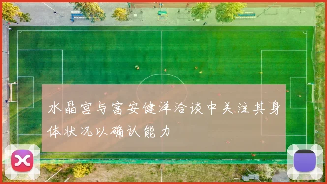 水晶宫与富安健洋洽谈中关注其身体状况以确认能力